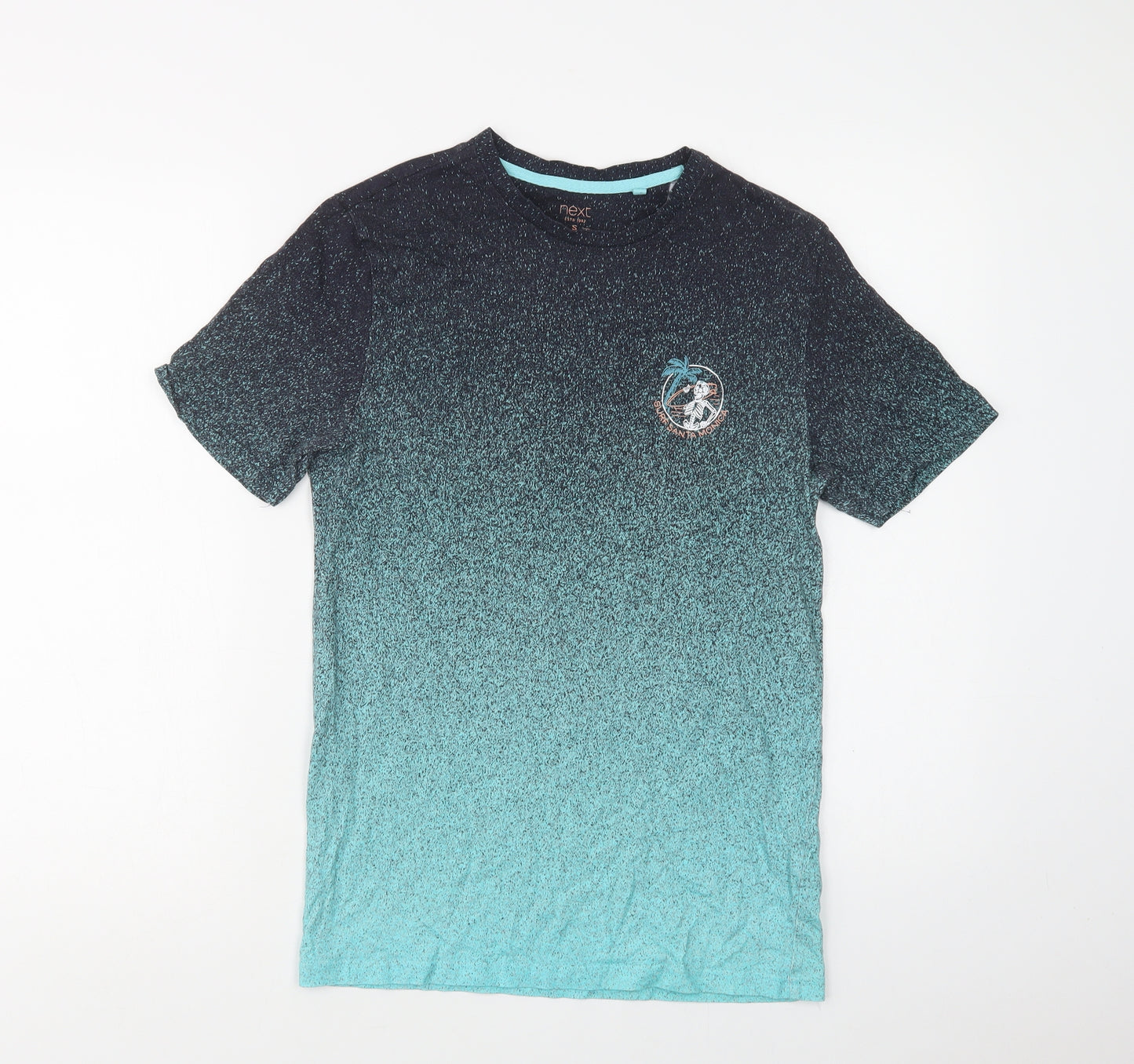 NEXT Mens Green  Cotton  T-Shirt Size S Crew Neck