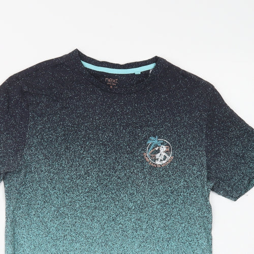 NEXT Mens Green  Cotton  T-Shirt Size S Crew Neck