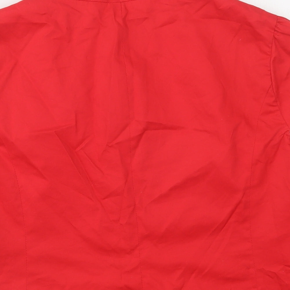 ASOS Womens Red   Jacket Blazer Size 14  Button