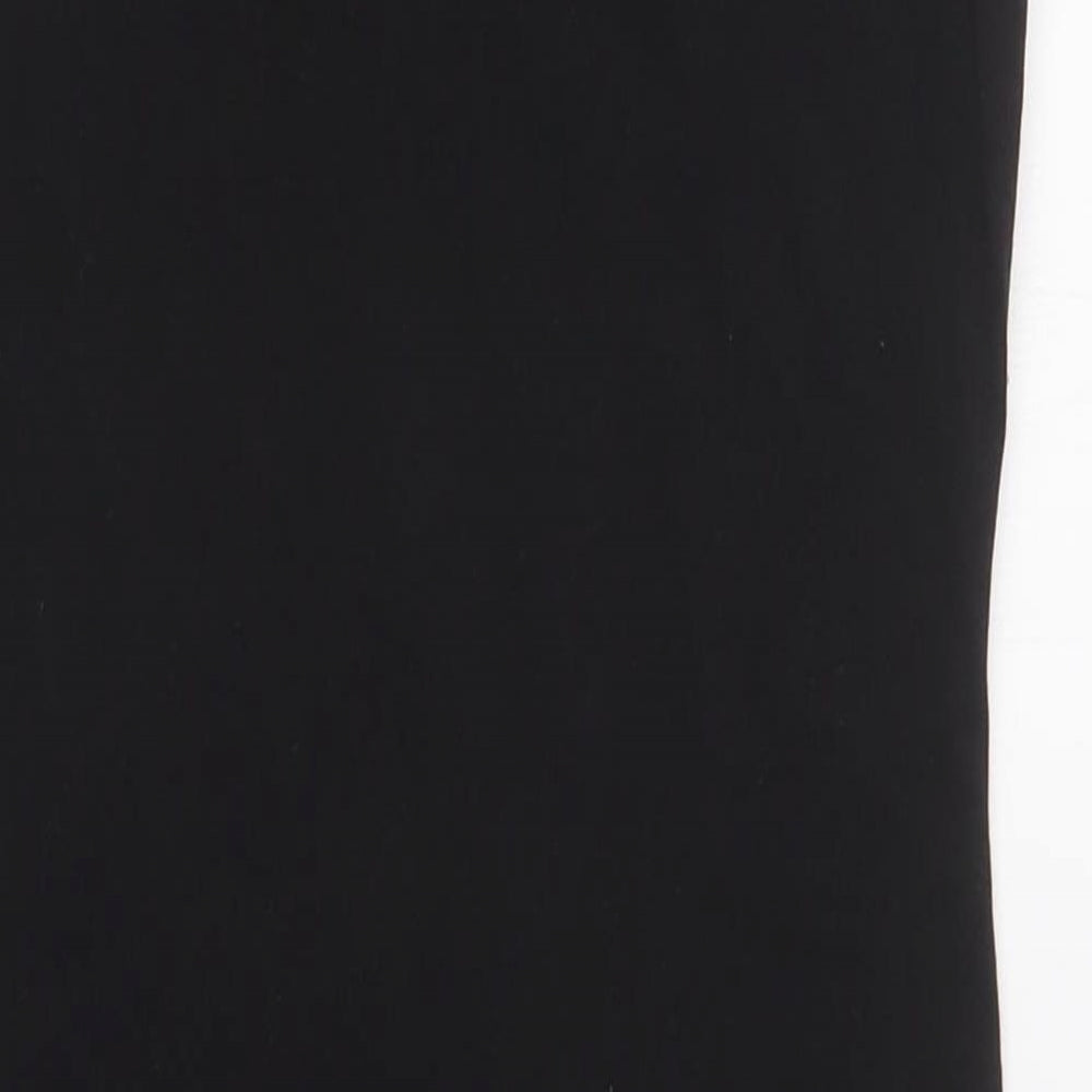 Miss Selfridge Womens Black  Cotton Tank Dress  Size 8  Square Neck