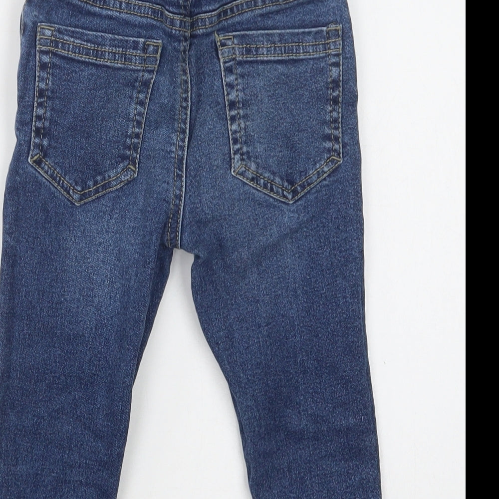 TU Baby Blue  Cotton Jogger Jeans Size 18-24 Months  Drawstring