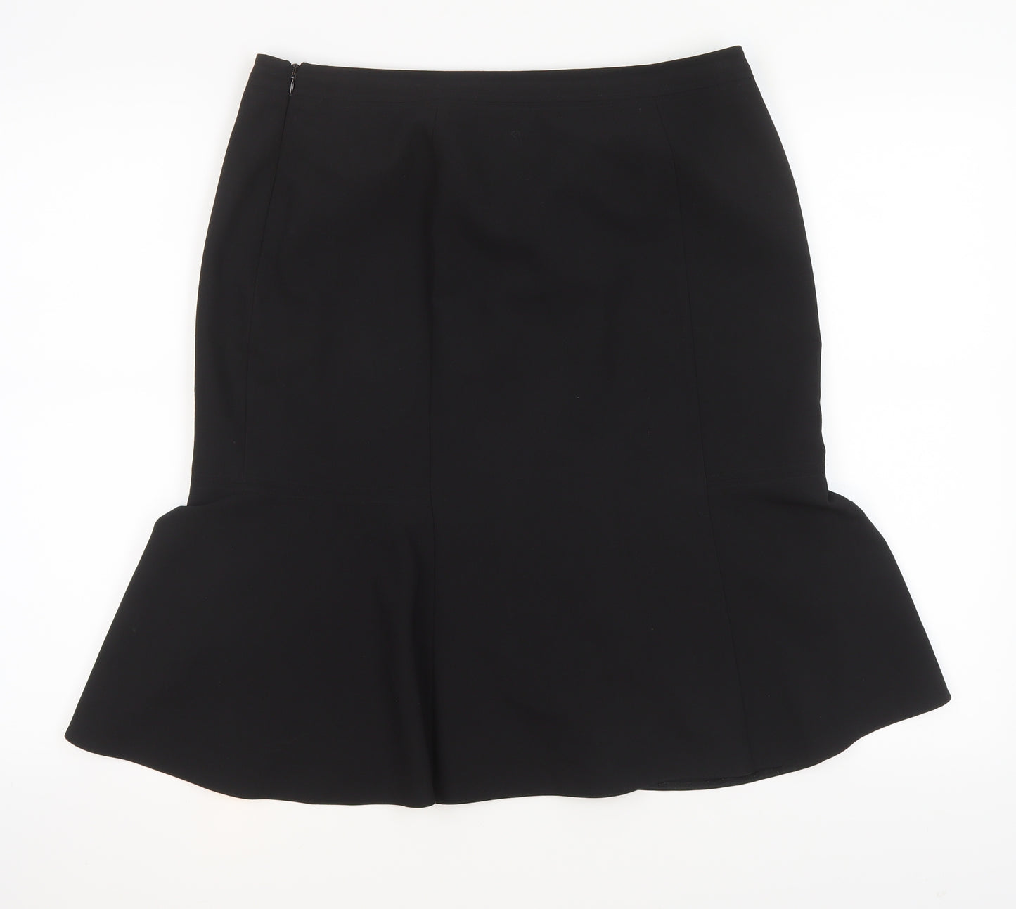Principles Womens Black  Polyester Trumpet Skirt Size 14   Zip