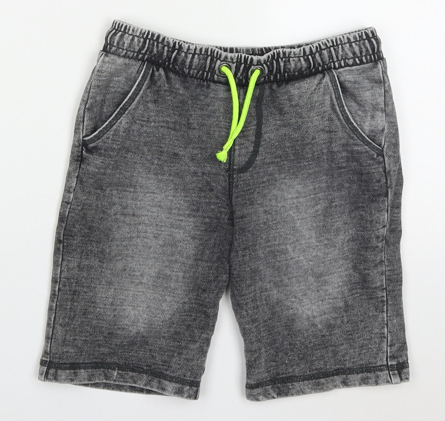 F&F Boys Grey  Cotton Sweat Shorts Size 9-10 Years  Regular Drawstring