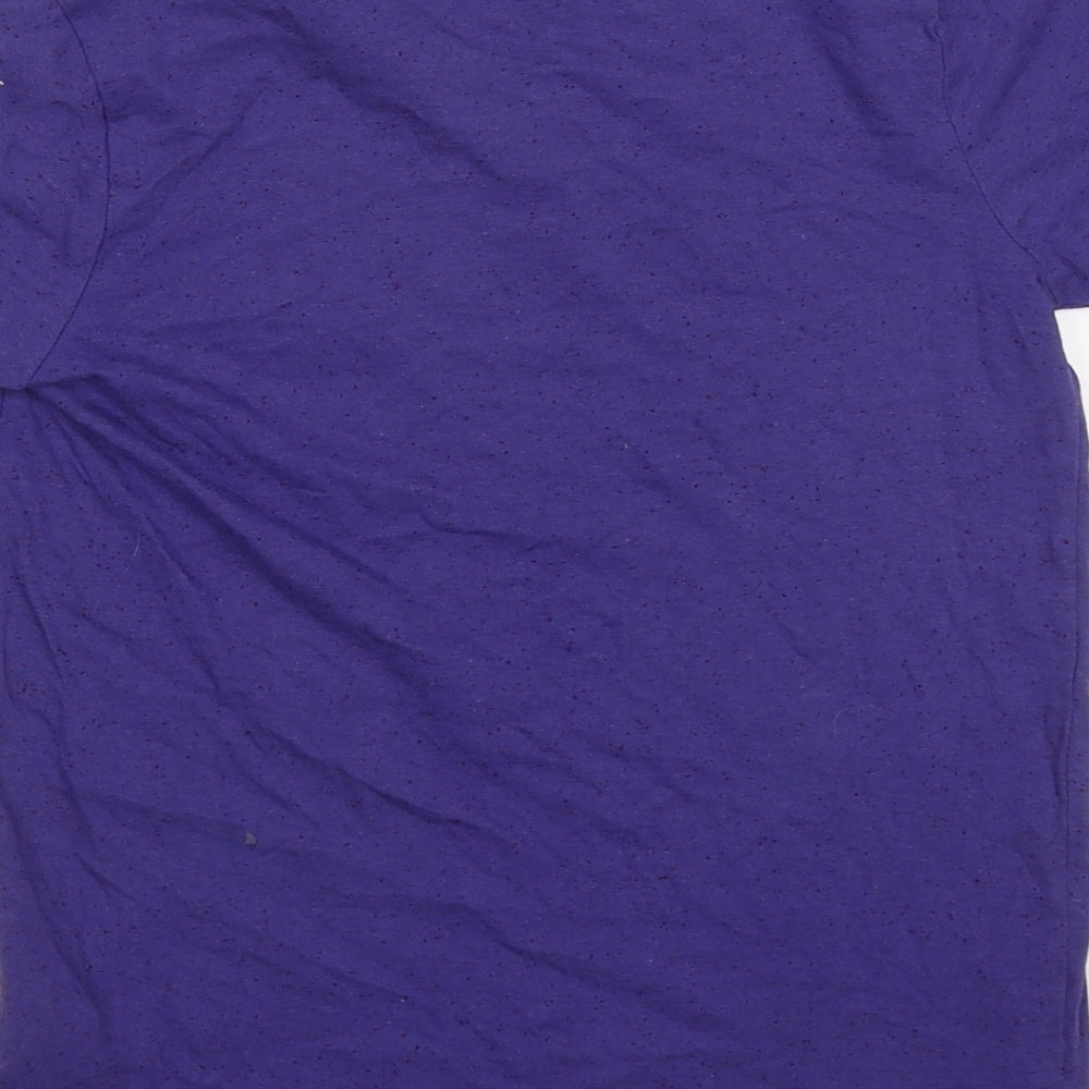 NEXT Boys Purple  Cotton Basic T-Shirt Size 10 Years Crew Neck Pullover