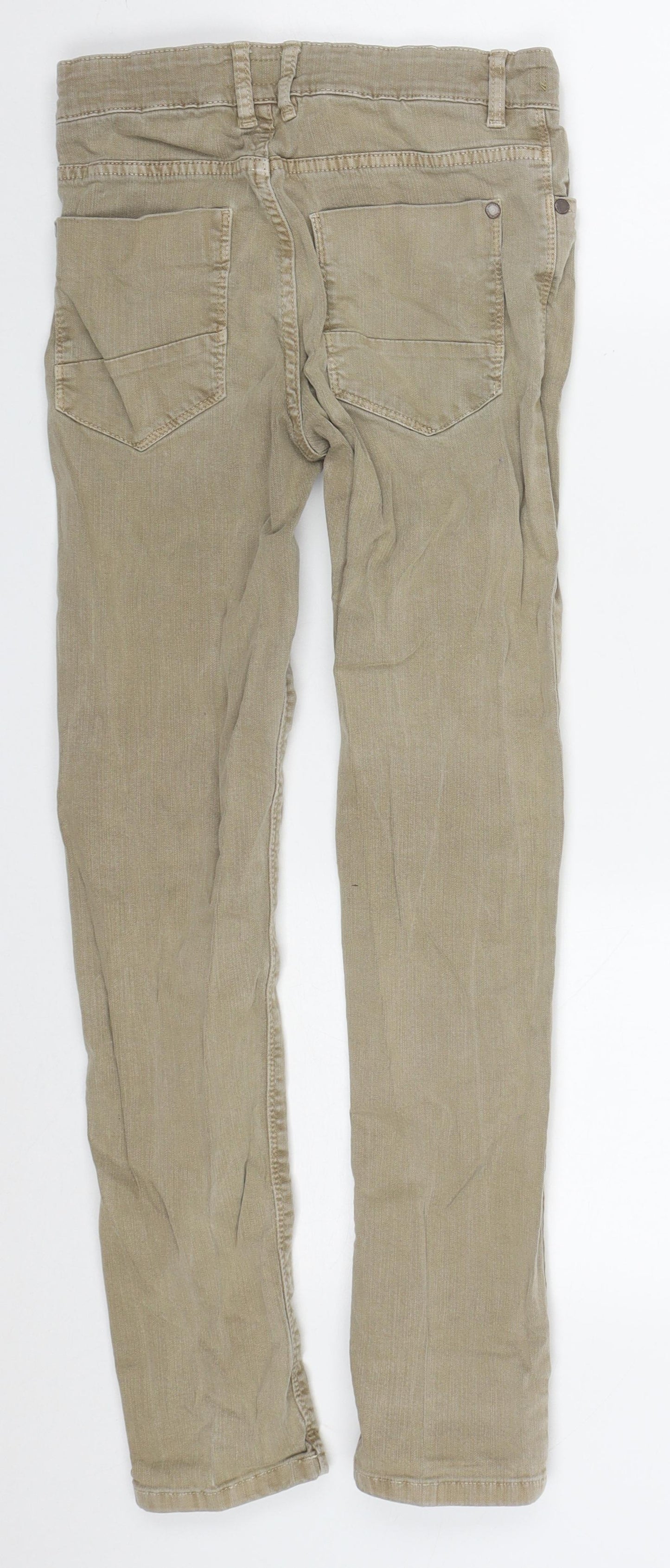 NEXT Boys Beige  Cotton Skinny Jeans Size 10 Years  Regular Button