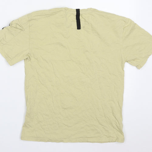 Zara Boys Beige  Cotton Basic T-Shirt Size 10 Years Crew Neck Pullover - Noisy Club