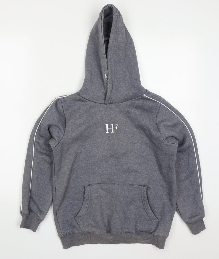 Holyfield Boys Grey Cotton Pullover Hoodie Size 10-11 Years Pullover
