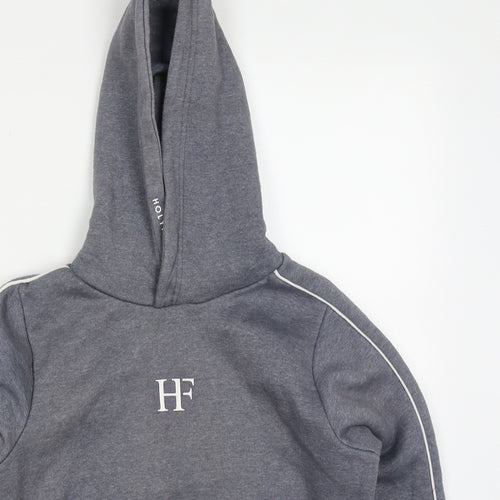 Holyfield Boys Grey  Cotton Pullover Hoodie Size 10-11 Years  Pullover