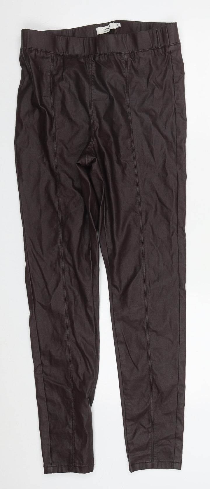 B Young Womens Brown  Polyurethane Carrot Leggings Size 30 in L29 in