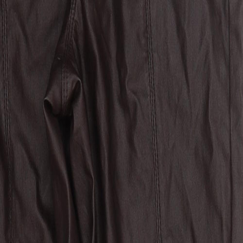 B Young Womens Brown  Polyurethane Carrot Leggings Size 30 in L29 in