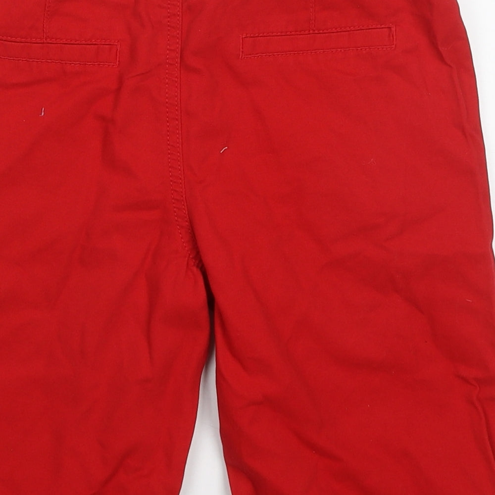Denim Co Boys Red  Cotton Bermuda Shorts Size 11-12 Years  Regular