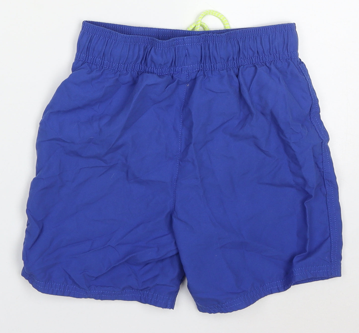 George Boys Blue  Polyester Bermuda Shorts Size 9-10 Years  Regular Drawstring - Swim Shorts