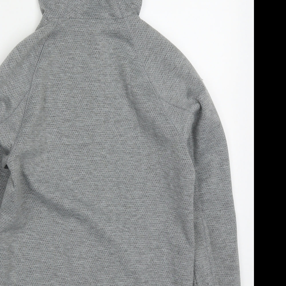 F&F Boys Grey  Polyester Full Zip Hoodie Size 8-9 Years  Zip