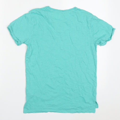 NEXT Boys Blue  Cotton Basic T-Shirt Size 10 Years Crew Neck Pullover