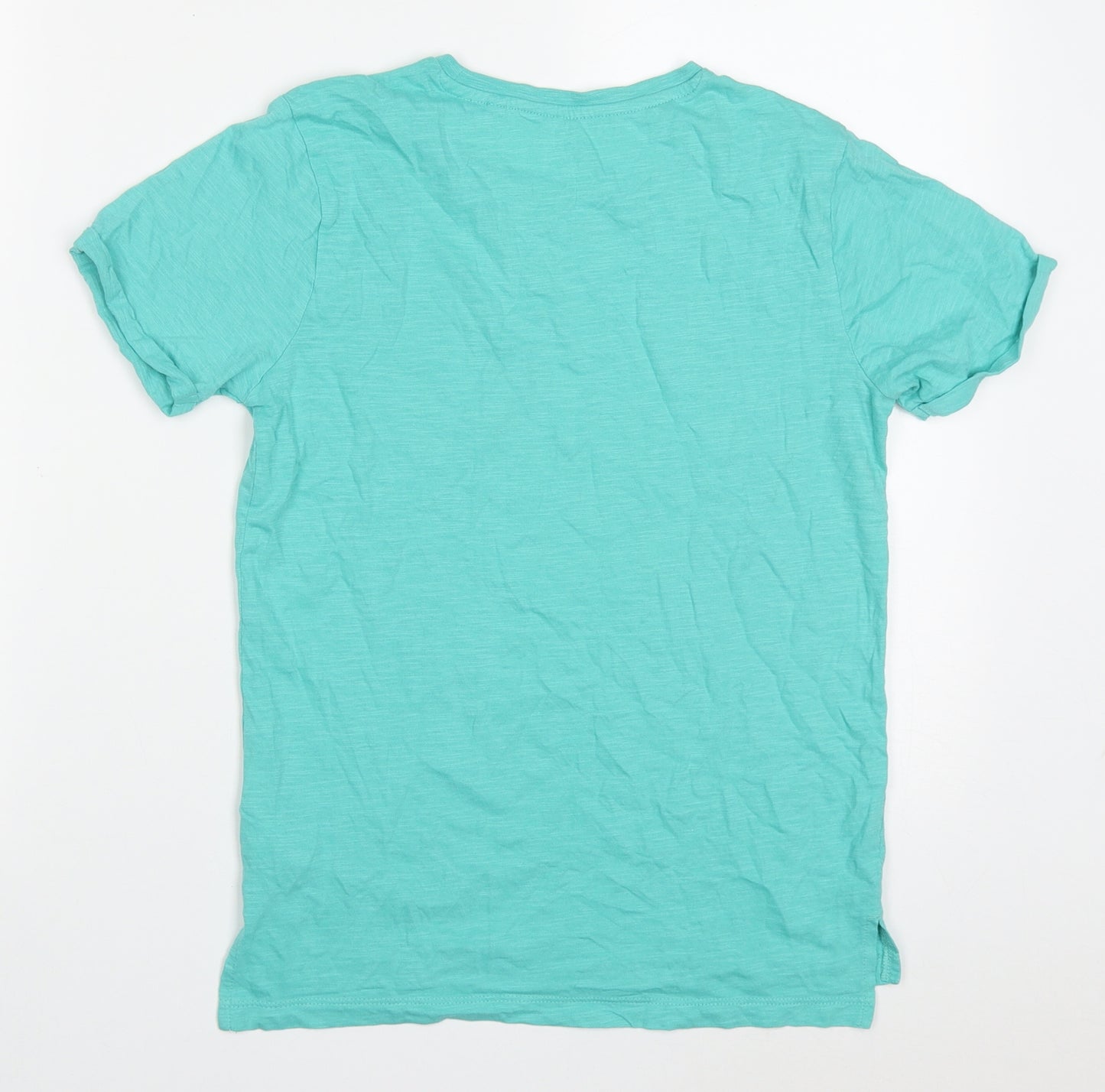 NEXT Boys Blue  Cotton Basic T-Shirt Size 10 Years Crew Neck Pullover