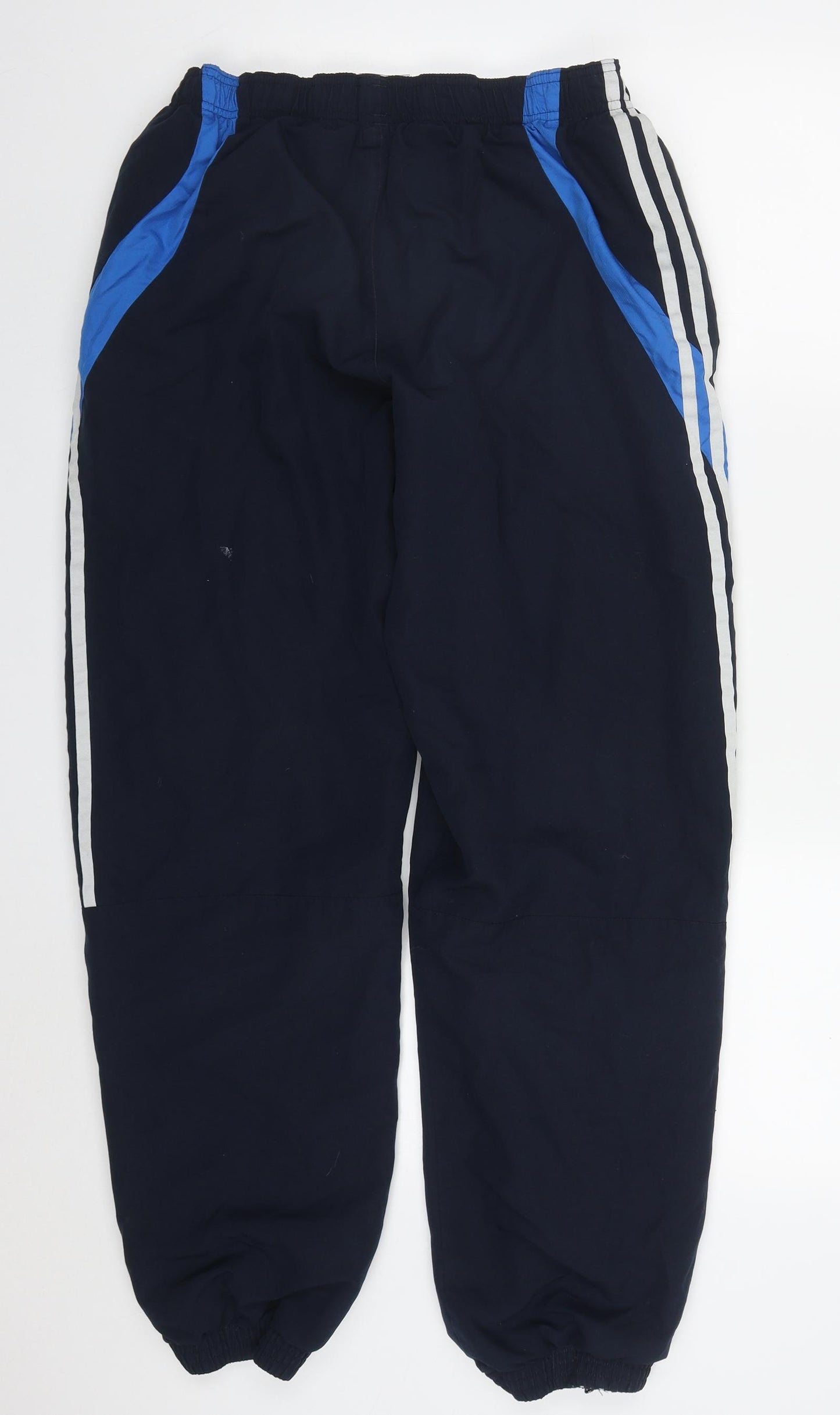 adidas Mens Blue  Polyester Track Pants Trousers Size M L31 in Regular