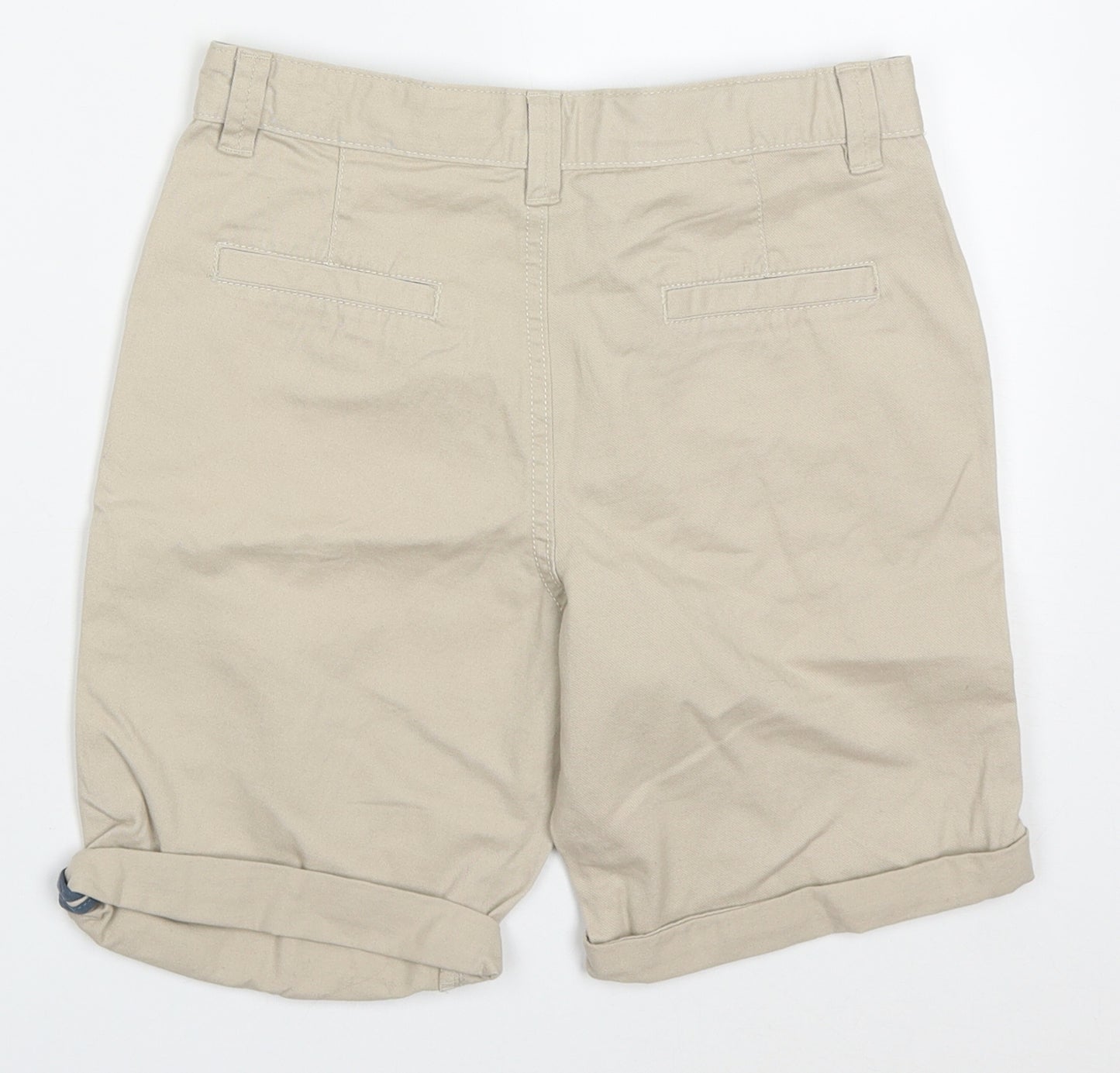 Denim Co Boys Beige  Cotton Chino Shorts Size 11-12 Years  Regular