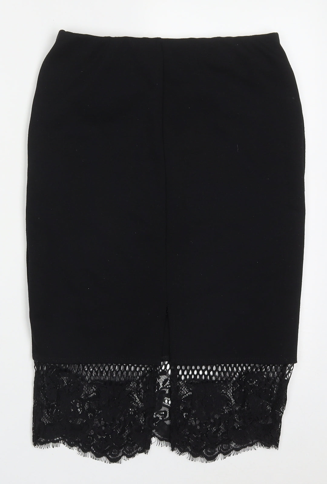 River Island Womens Black  Polyester Straight & Pencil Skirt Size 10