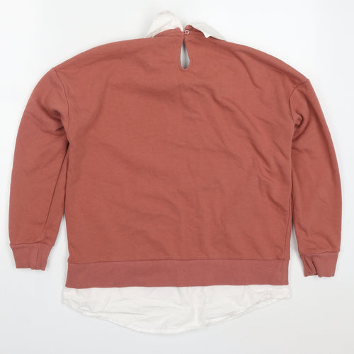 F&F Womens Pink  Cotton Pullover Sweatshirt Size 10  Pullover - San Francisco California