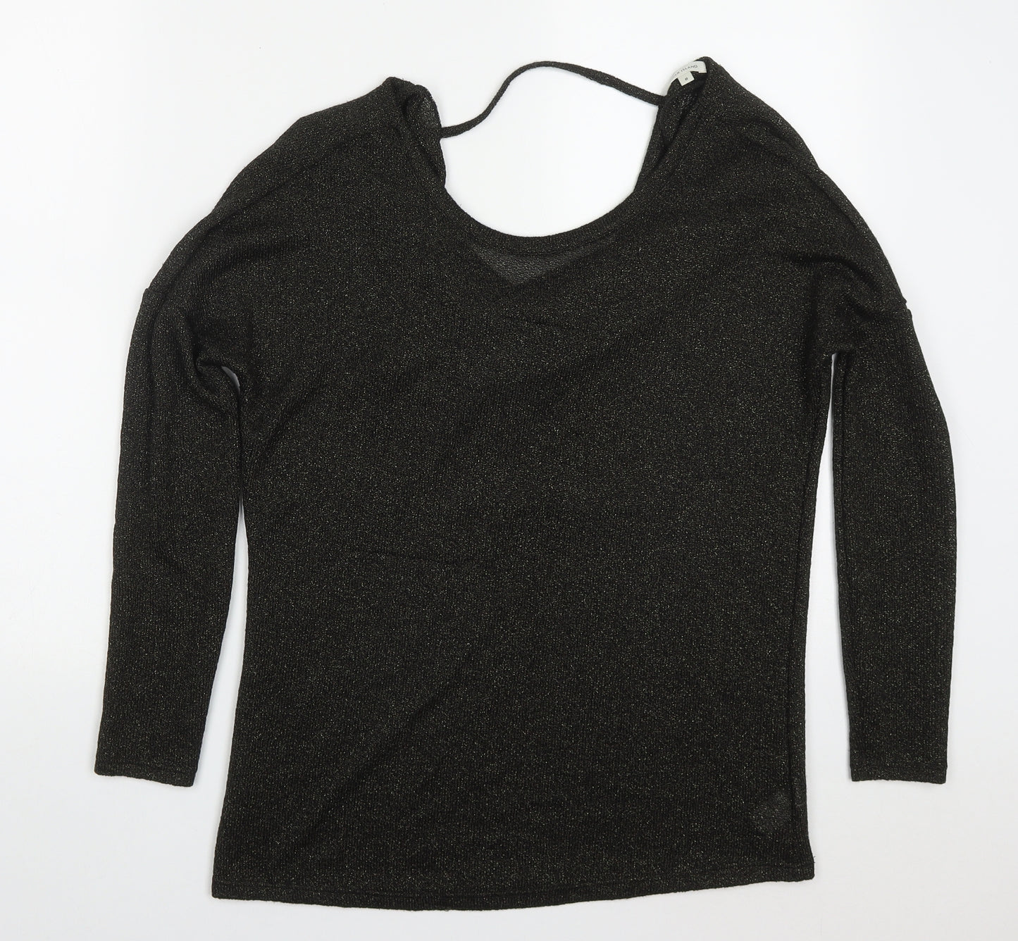 River Island Womens Green Round Neck  Polyester Pullover Jumper Size 8