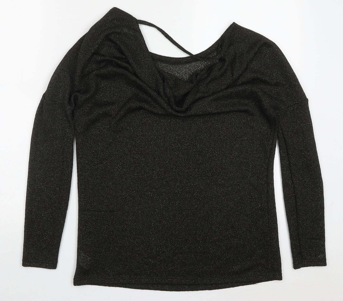 River Island Womens Green Round Neck  Polyester Pullover Jumper Size 8