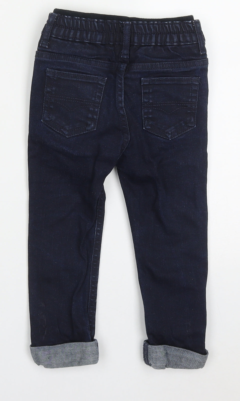 Mothercare Boys Beige  Cotton Skinny Jeans Size 2-3 Years  Regular Button