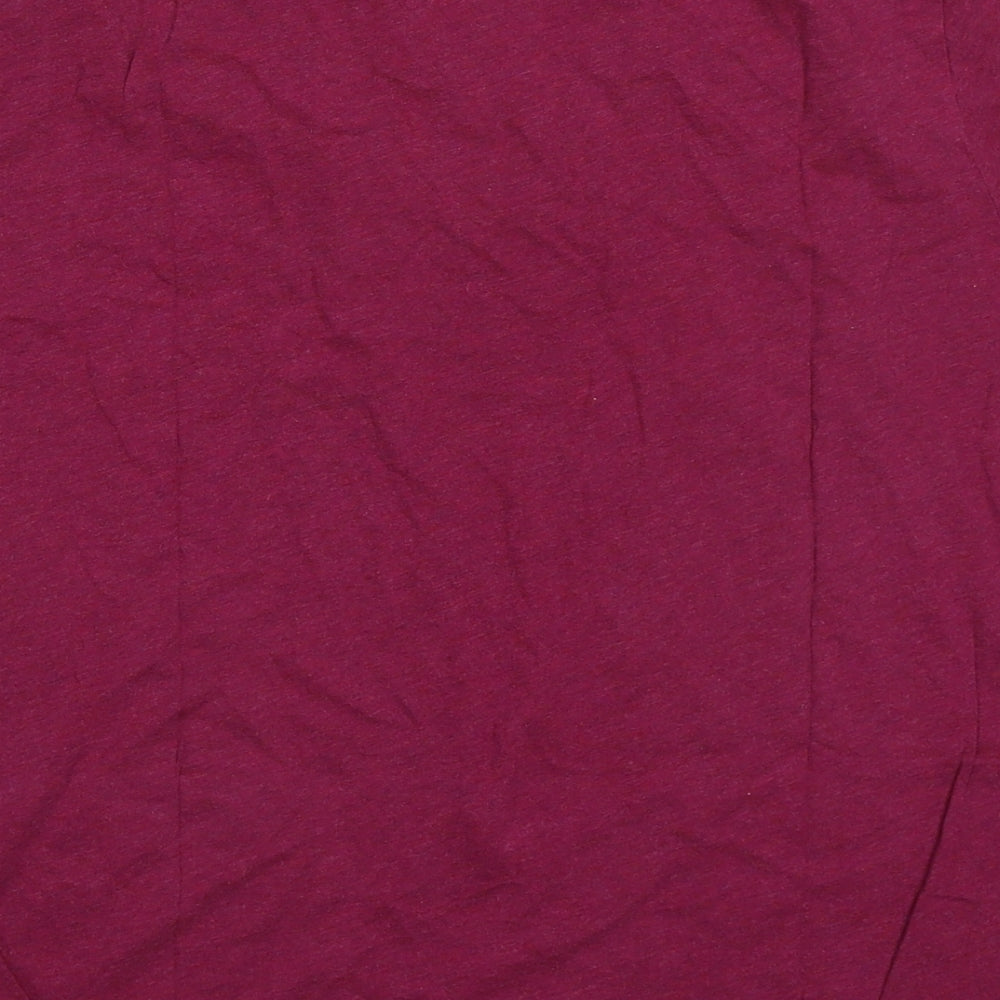 Ralph Lauren Womens Pink  Cotton Basic T-Shirt Size XL V-Neck