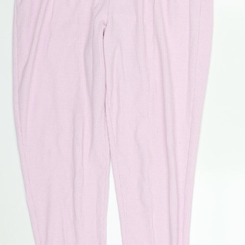 ASOS Womens Pink  Polyester Sweatpants Trousers Size 12 L27 in Regular Drawstring