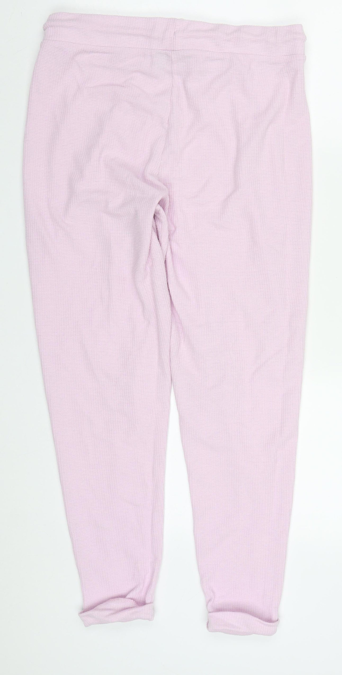 ASOS Womens Pink  Polyester Sweatpants Trousers Size 12 L27 in Regular Drawstring