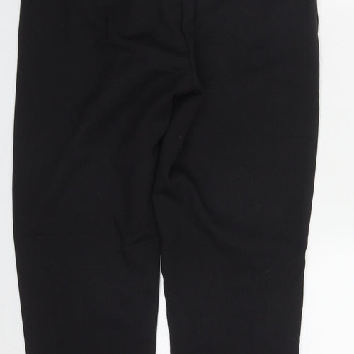 PRETTYLITTLETHING Womens Black  Polyester Trousers  Size 10 L26 in Regular Drawstring