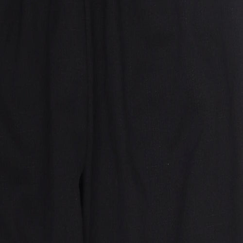 PRETTYLITTLETHING Womens Black  Polyester Trousers  Size 10 L26 in Regular Drawstring