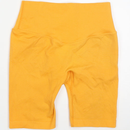 HXME Womens Orange  Nylon Athletic Shorts Size 24 in L7 in Regular  - HXME Fitness