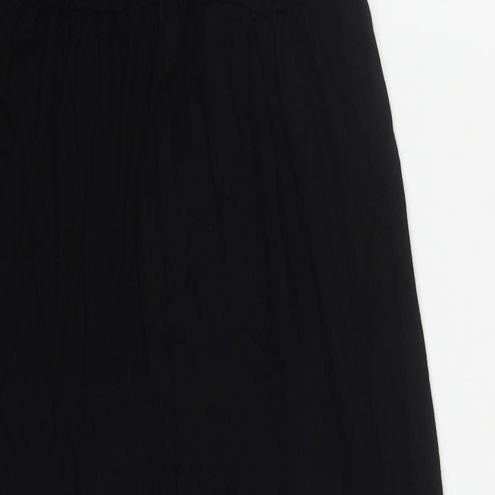 PRETTYLITTLETHING Womens Black  Viscose Jumpsuit One-Piece Size 10 L20 in