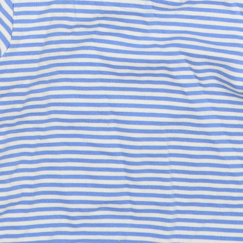 Marks and Spencer Boys Blue Striped Cotton Pullover Sweatshirt Size 2-3 Years  Pullover - Save the Planet