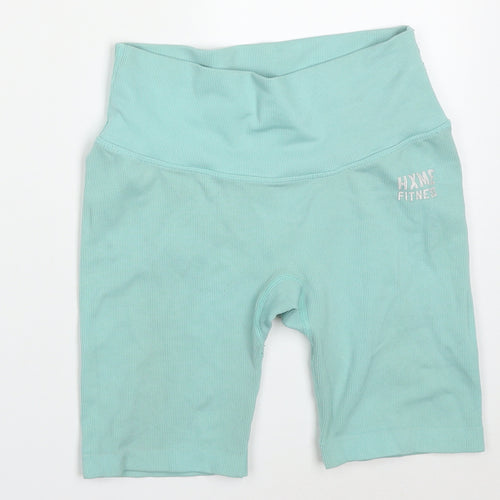 HXME Womens Blue  Nylon Athletic Shorts Size 24 in L7 in Regular  - HXME Fitness