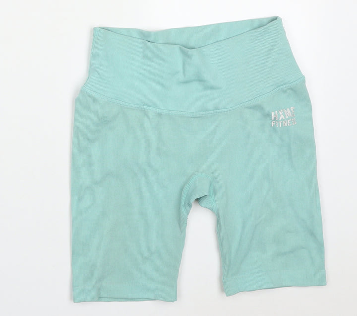 HXME Womens Blue Nylon Athletic Shorts Size 24 in L7 in Regular - HXME Fitness