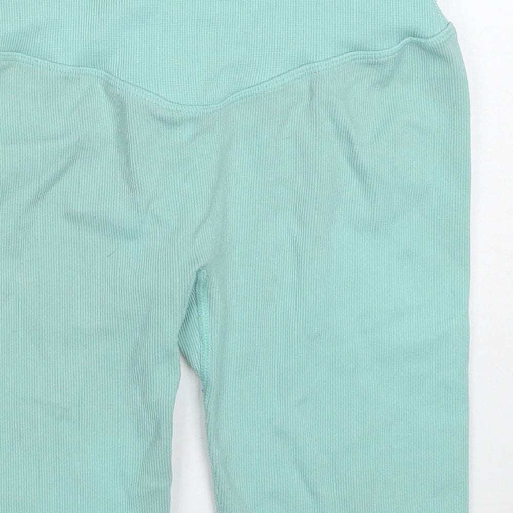 HXME Womens Blue  Nylon Athletic Shorts Size 24 in L7 in Regular  - HXME Fitness