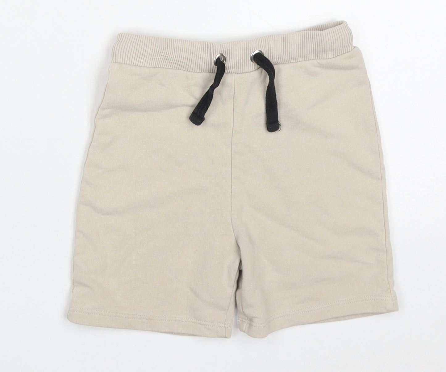 River Island Boys Beige  Cotton Sweat Shorts Size 2-3 Years  Regular Drawstring