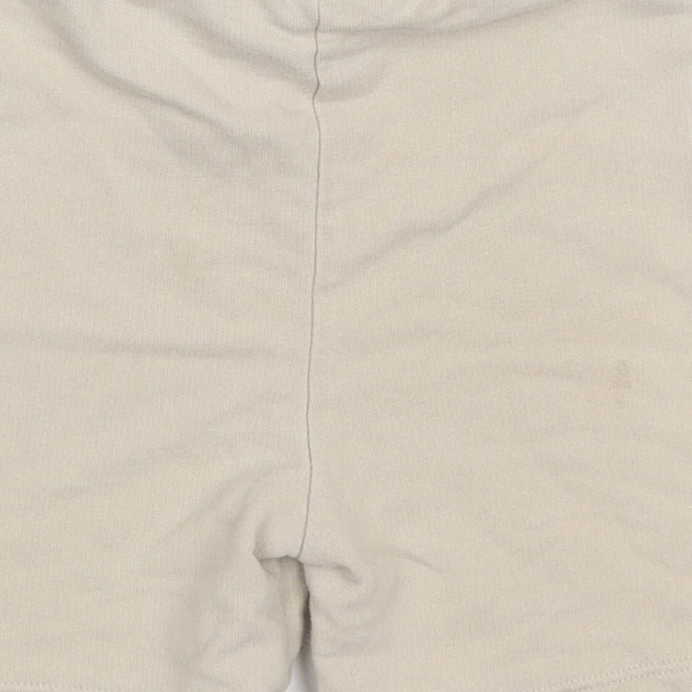 River Island Boys Beige  Cotton Sweat Shorts Size 2-3 Years  Regular Drawstring