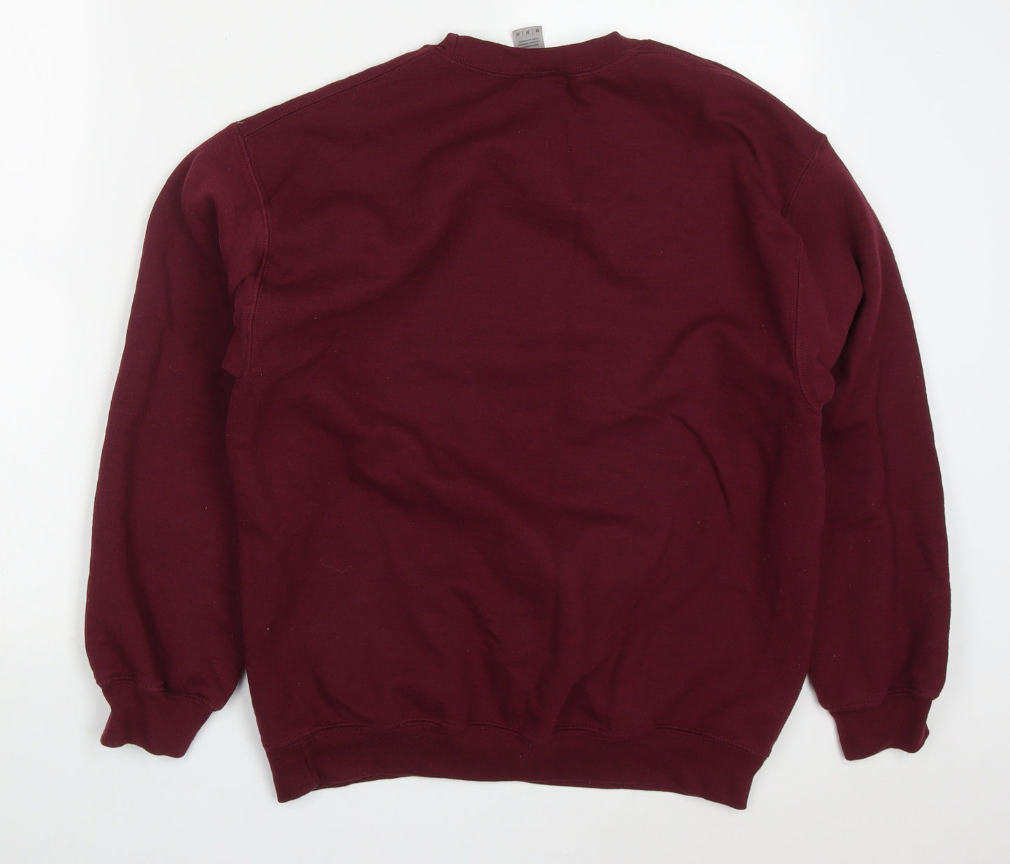 Gildan Womens Purple  Cotton Pullover Sweatshirt Size M  Pullover - We're All A Little Mad Here