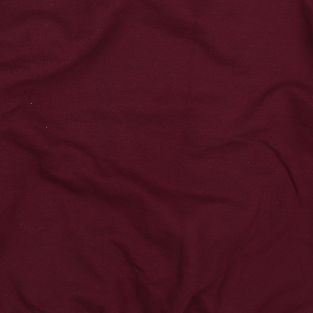 Gildan Womens Purple  Cotton Pullover Sweatshirt Size M  Pullover - We're All A Little Mad Here