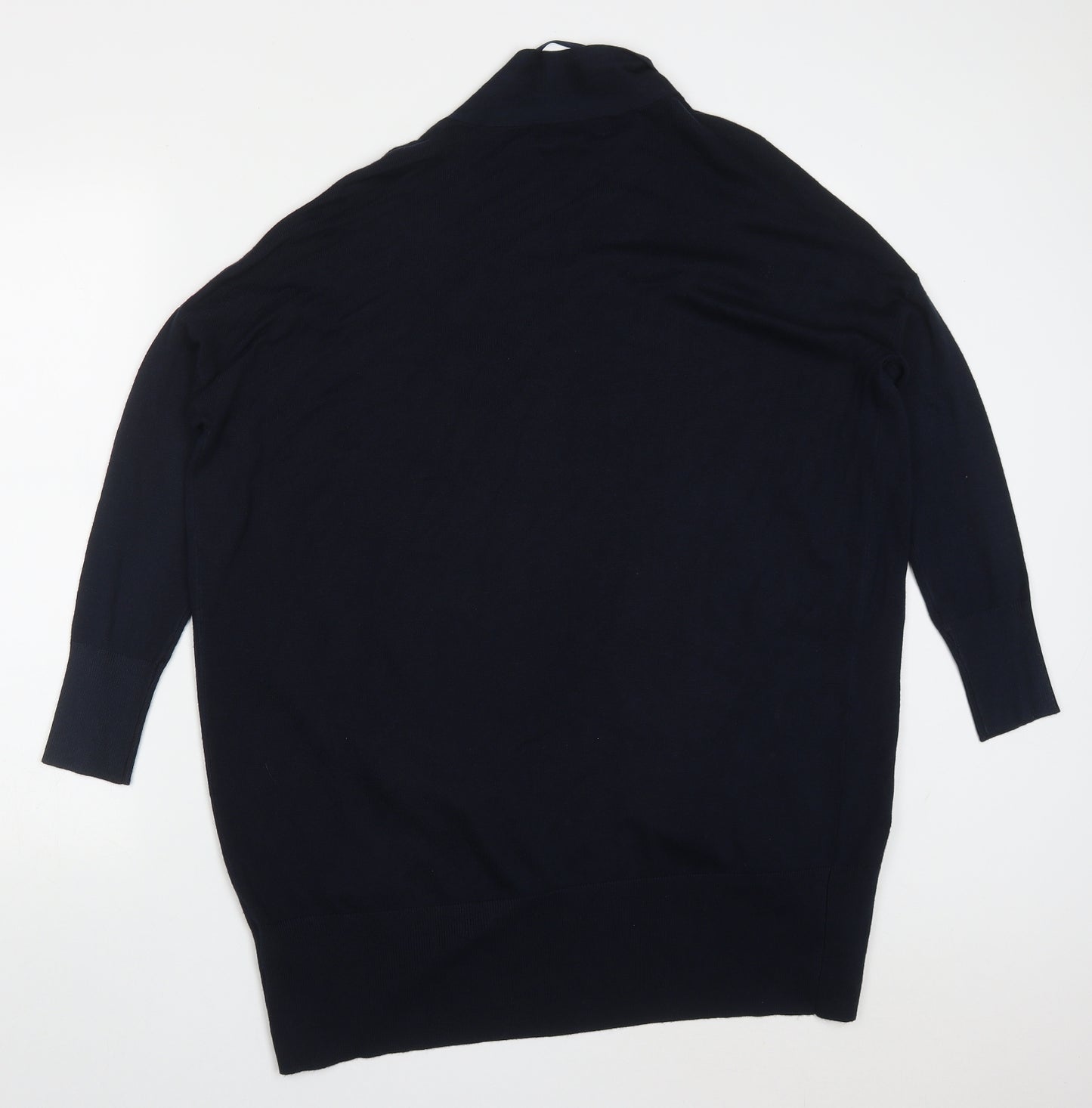 Primark Womens Blue V-Neck  Viscose Cardigan Jumper Size 10