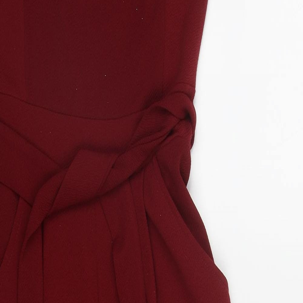 Quiz Womens Red  Polyester Jumpsuit One-Piece Size 12