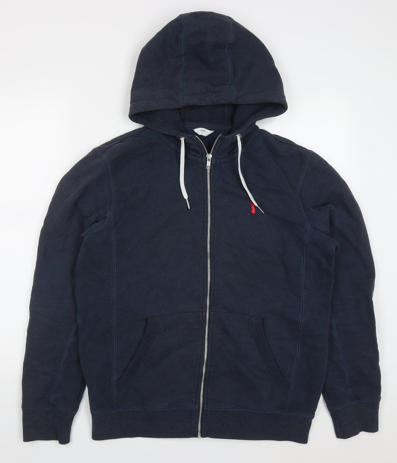 NEXT Mens Blue  Cotton Full Zip Hoodie Size M