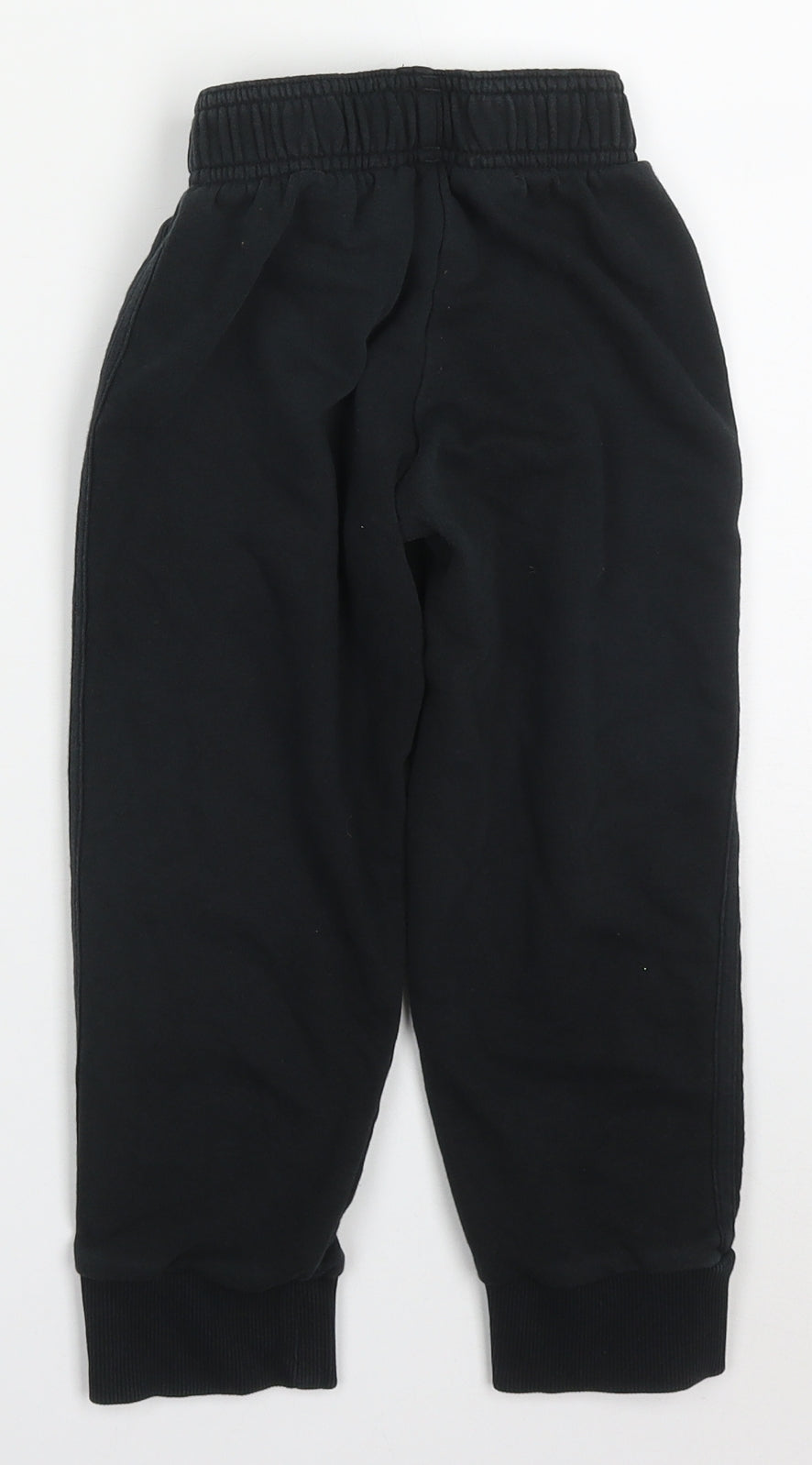 adidas Boys Black  Cotton Sweatpants Trousers Size 4-5 Years  Regular
