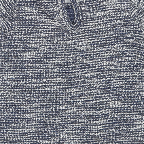 Primark Girls Blue  Cotton A-Line  Size 6-9 Months  Crew Neck Button
