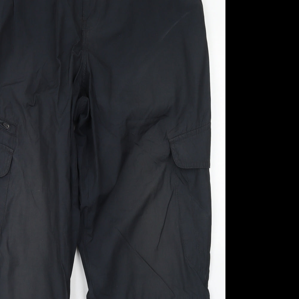 Blue Harbour Mens Grey  Polyamide Cargo Trousers Size 36 in L31 in Regular Snap