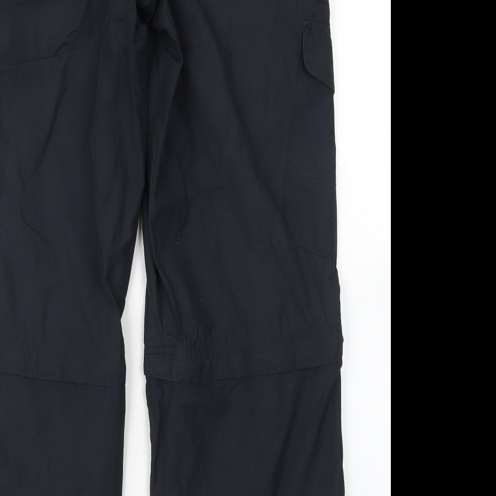 Blue Harbour Mens Grey  Polyamide Cargo Trousers Size 36 in L31 in Regular Snap
