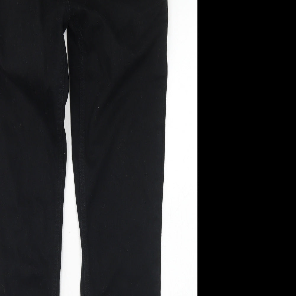 River Island Womens Black  Cotton Skinny Jeans Size 10 L30 in Regular Button