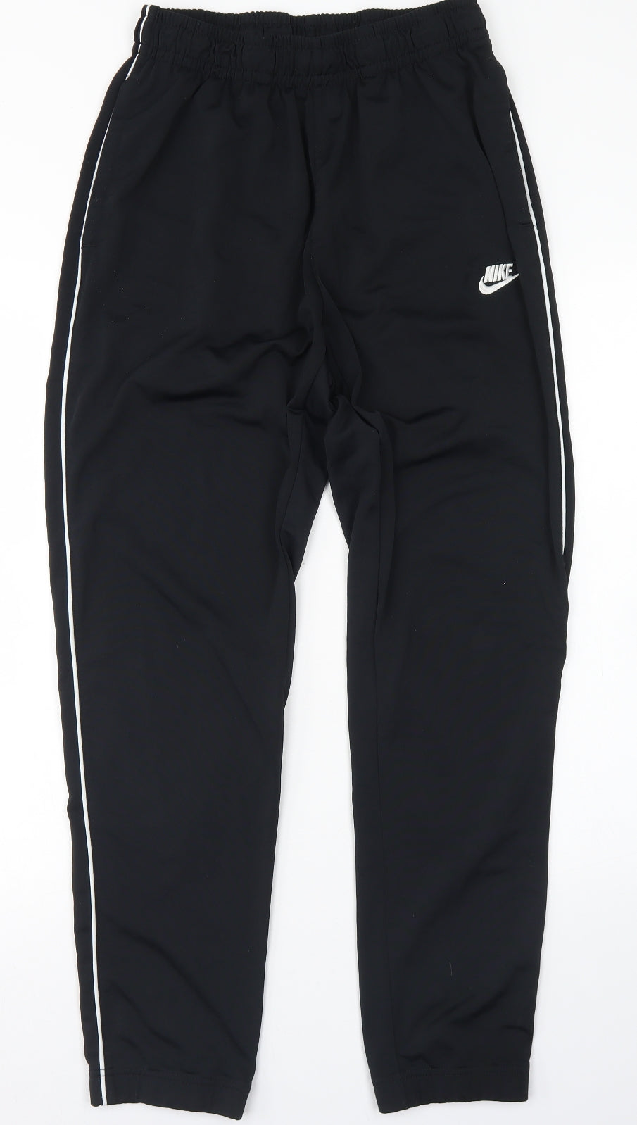 Nike Mens Black  Polyester Jogger Trousers Size M L29 in Regular Drawstring